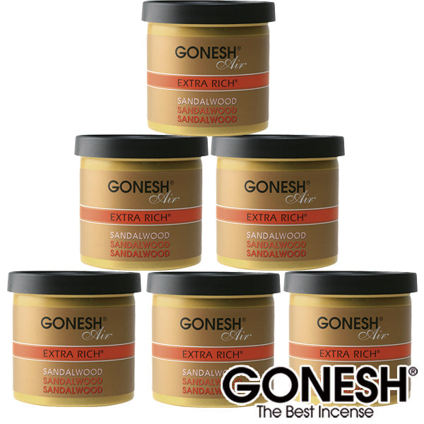 GONESH ガーネッシュ サンダルウッド ゲル缶 エアフレッシュナー 芳香剤 車
