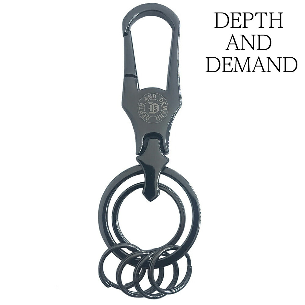 キーホルダー おしゃれ ブランド メンズ レディース キーリング DEPTH AND DEMAND 【398】 高級 父の日 プレゼント アクセサリー ファッション