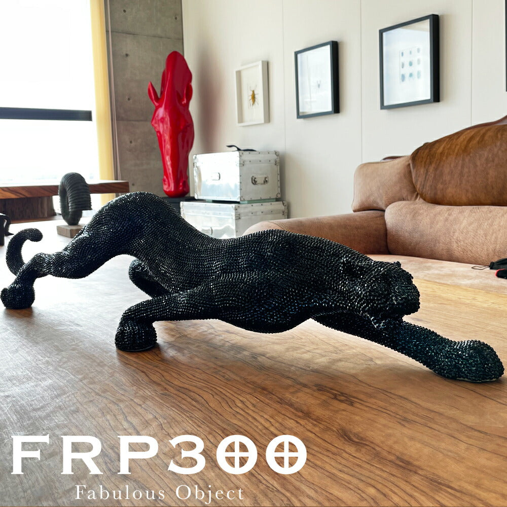 ブラックジャガー アート オブジェ 店舗 大型 置物 FRP300