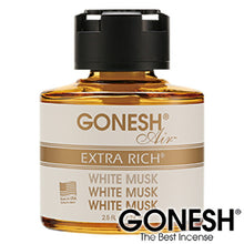 画像をギャラリービューアに読み込む, GONESH ガーネッシュ ホワイトムスク リキッド 瓶 エアフレッシュナー 芳香剤
