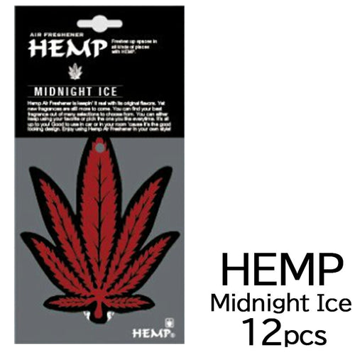 HEMP ヘンプ ミッドナイトアイス 吊り下げタイプ 12枚セット エア フレッシュナー ペーパー MIDNIGHT ICE