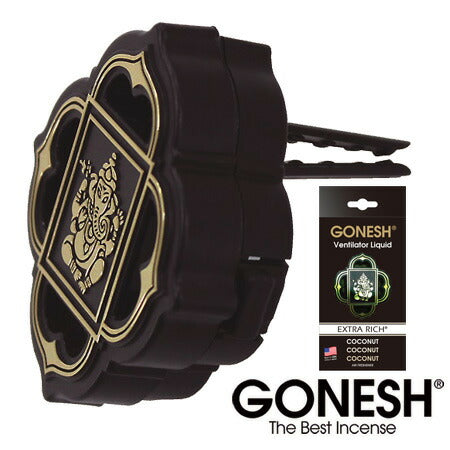 GONESH ガーネッシュ ココナッツ ヴェンティレーター リキッド エアフレッシュナー 芳香剤 車 エアコン 吹き出し口