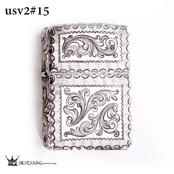 Zippo 純銀ジッポーライター Silver King シルバーキング USV2(No.15