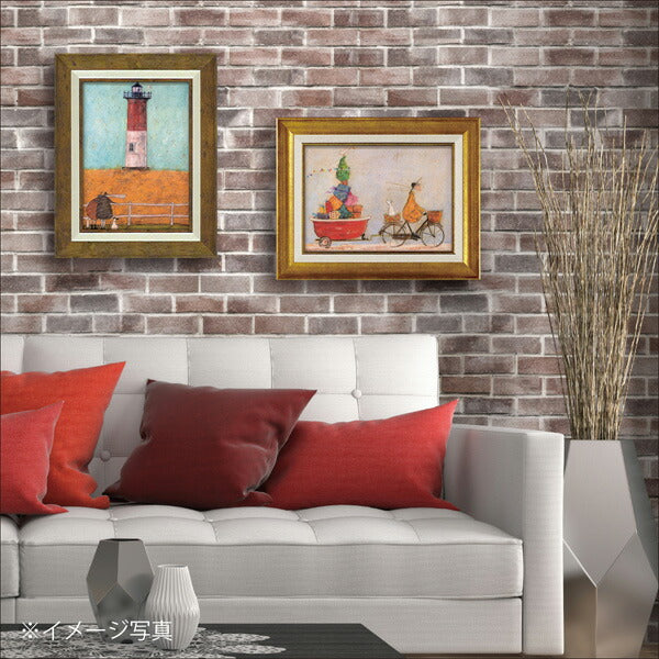 絵画 サムトフト 【バスタブいっぱいの元気】 インテリア 額入り 壁掛け おしゃれ アート イギリス 女性作家 リビング 玄関 北欧 かわいい 癒し 結婚祝い 父の日 プレゼント 記念日 トイレ ポスター 飾り 贈り物