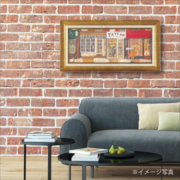 絵画 サムトフト 【あなたの住む街角で】 父の日 プレゼント インテリア 額入り 壁掛け おしゃれ アート イギリス 女性作家 リビング 玄関 北欧 かわいい 癒し 結婚祝い 記念日 トイレ ポスター 飾り 贈り物