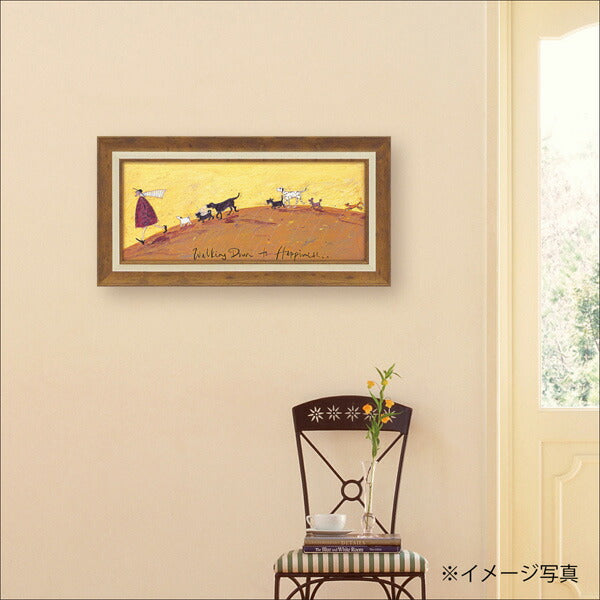 絵画 サムトフト 【あなたの住む街角で】 父の日 プレゼント インテリア 額入り 壁掛け おしゃれ アート イギリス 女性作家 リビング 玄関 北欧 かわいい 癒し 結婚祝い 記念日 トイレ ポスター 飾り 贈り物