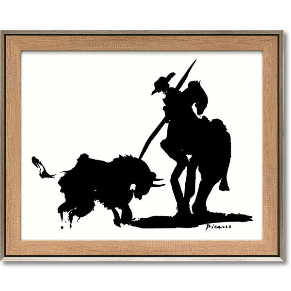 絵画 ピカソ 【ブルファイト】 インテリア 額入り 壁掛け おしゃれ アート 名画 リビング 玄関 北欧 癒し 引越し祝いプレゼント 記念日 トイレ ポスター 飾り 贈り物