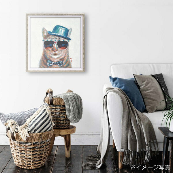 絵画 額入り オイルペイント 【ボス(Sサイズ)】