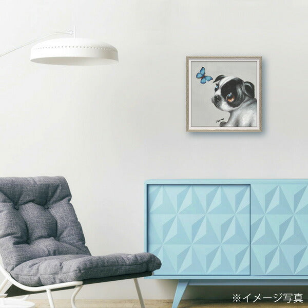 絵画 額入り オイルペイント 【サファイヤ(Sサイズ)】