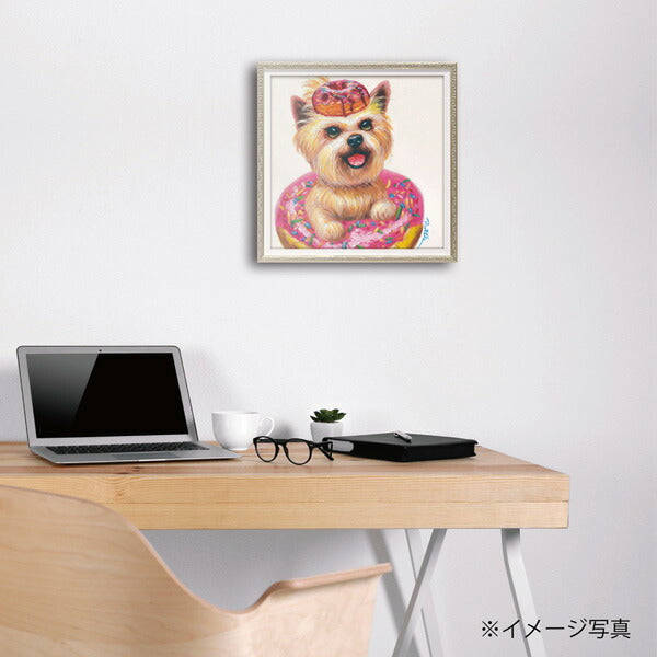 絵画 額入り オイルペイント 【甘い香り(Sサイズ)】