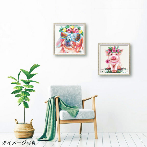 絵画 額入り オイルペイント 【プレゼント(Sサイズ)】