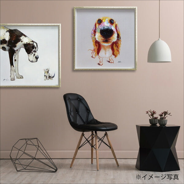 絵画 額入り オイルペイント 【ベスト フレンド(Mサイズ)】