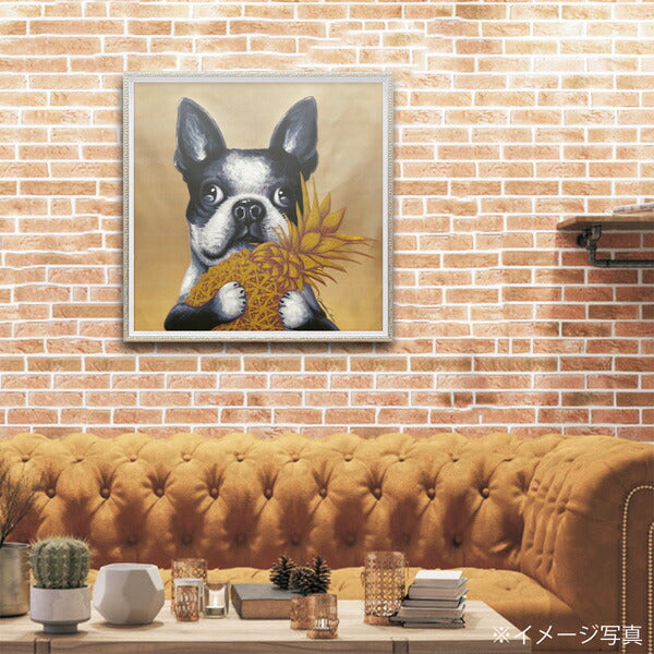 絵画 額入り オイルペイント 【ゴールドパイン(Mサイズ)】