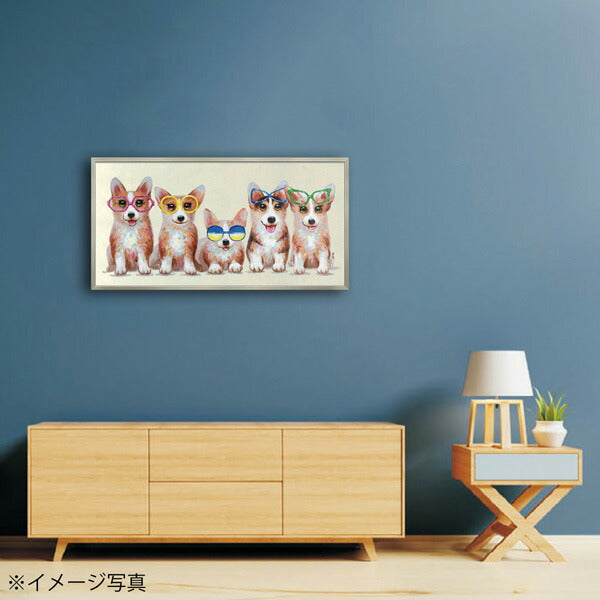 絵画 額入り オイルペイント 【ファイブ ブラザーズ】