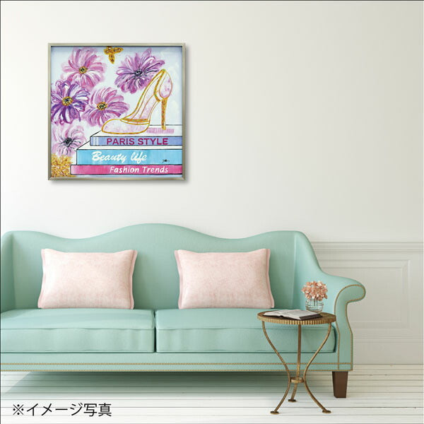 絵画 額入り オイルペイント 【ビューティフル ライフ】