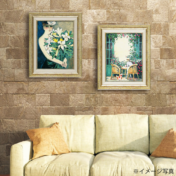 絵画 額入り カシニョール 【ユリ】