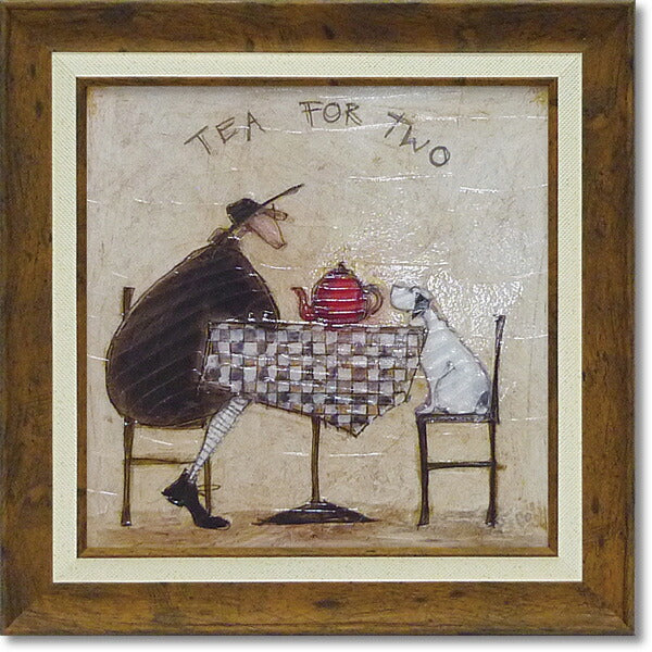 絵画 サムトフト 【2人でお茶】 額入り 壁掛け アート イギリス