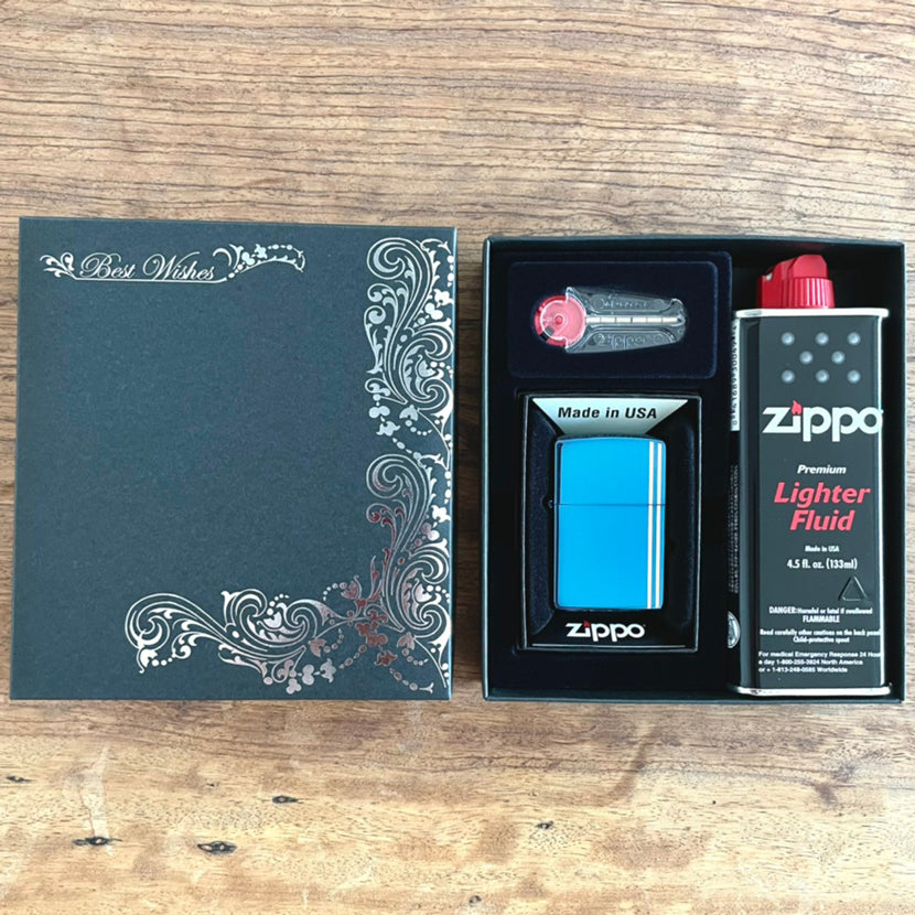 【本体別売り】 Zippo ギフトボックス オイル付き 石付き ギフト プレゼント 記念品 贈答品