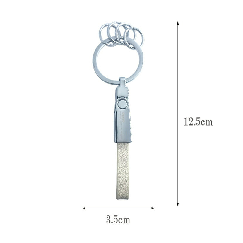 キーホルダー レザー 革 おしゃれ ブランド キーリング メンズ レディース 父の日 プレゼント 実用的 DEPTH AND DEMAND 【3150】 送料無料