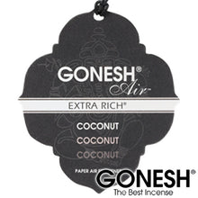 画像をギャラリービューアに読み込む, GONESH ガーネッシュ ココナッツ 吊り下げ 芳香剤 ペーパー Coconut
