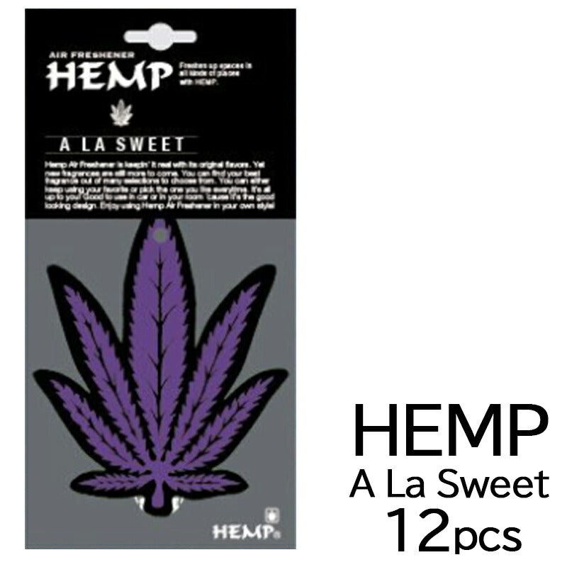 HEMP ヘンプ アラスウィート 吊り下げタイプ 12枚セット エア フレッシュナー ペーパー A LA SWEET