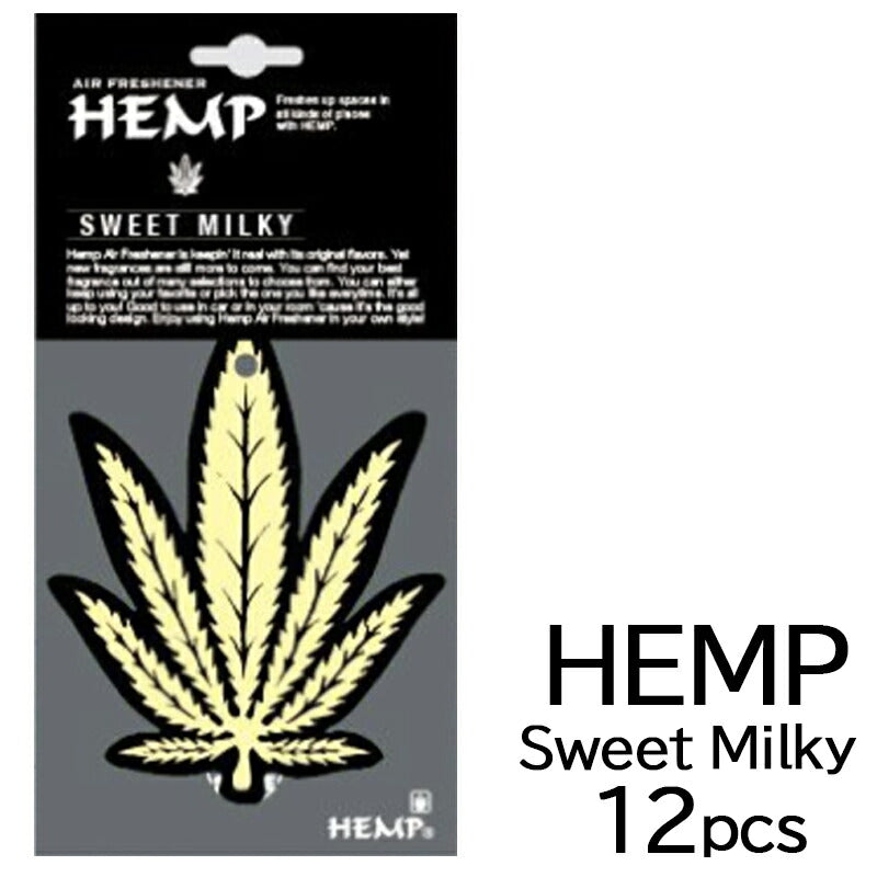 HEMP ヘンプ スイートミルキー 吊り下げタイプ 12枚セット エア フレッシュナー SWEET MILKY