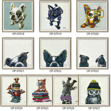 画像をギャラリービューアに読み込む, 絵画 額入り オイルペイント 【ナポレオン ドッグ(Mサイズ)】
