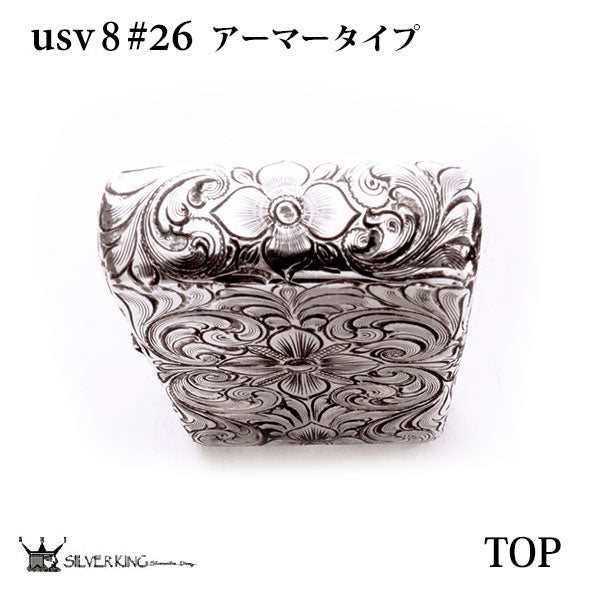Zippo 純銀ジッポーライター Silver King シルバーキング USV8(No.26) ハイポリッシュ・ミラー/スターリングシルバー 925