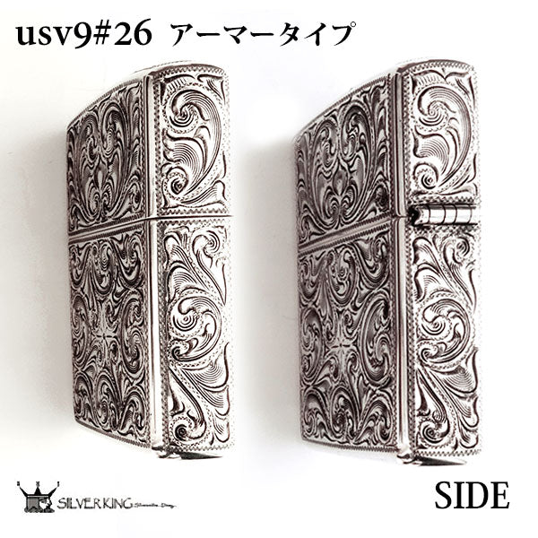 シルバーキング Zippo 純銀ジッポーライター Silver King USV9(No.26) ハイポリッシュ・ミラー スターリングシルバ –  インポート卸雑貨 ZAKKART本店