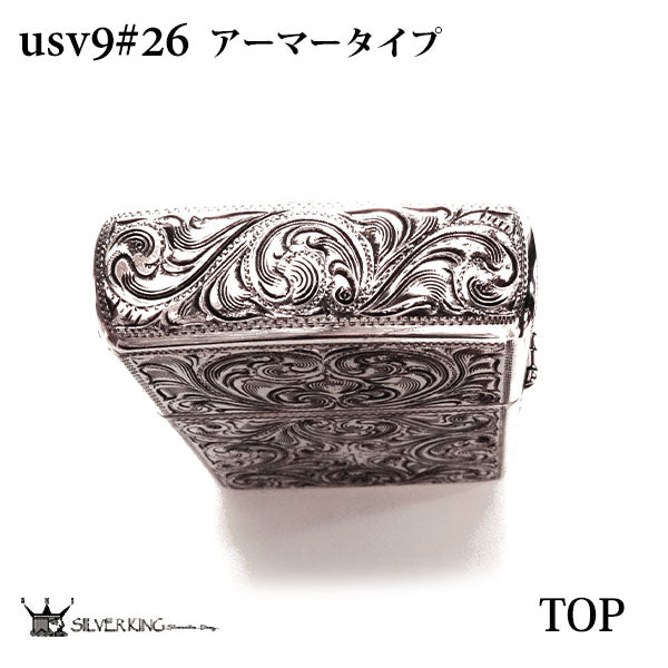 シルバーキング Zippo 純銀ジッポーライター Silver King USV9(No.26) ハイポリッシュ・ミラー スターリングシルバー 925