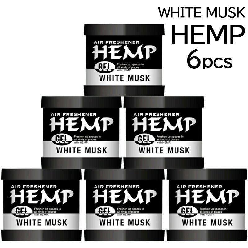 HEMP ヘンプ ホワイトムスク ゲル缶 6セット WHITE MUSK